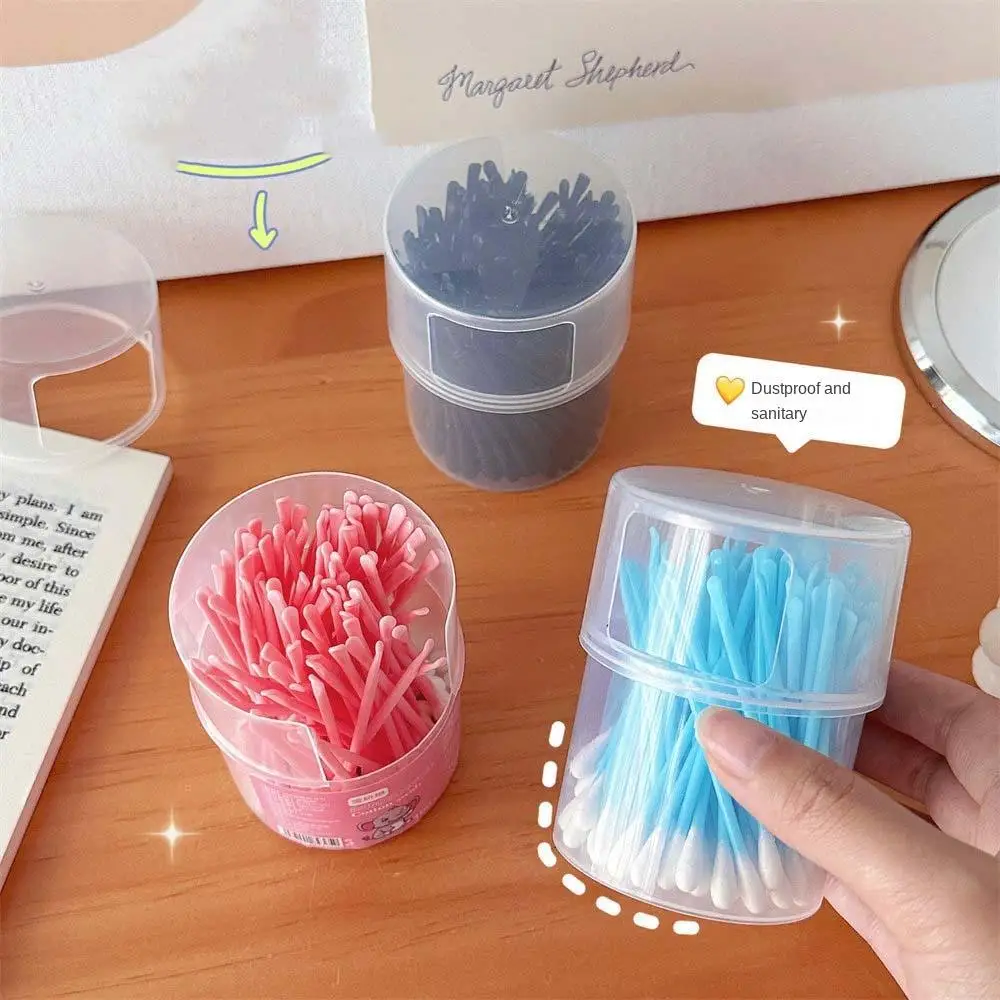 

100Pcs/set Eyelash Extension Glue Removing Double Head Cotton Swabs Nose Lipstik Ear Cleaning Makeup Cotton Stick