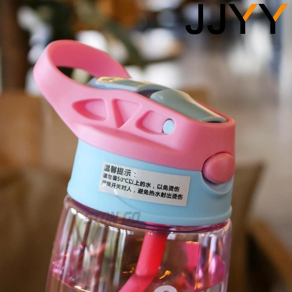 JJYY 1PC Kids Water Sippy Cup Kids Water Bottle with Straw and Handle Portable Drinking Bottle Cup Children