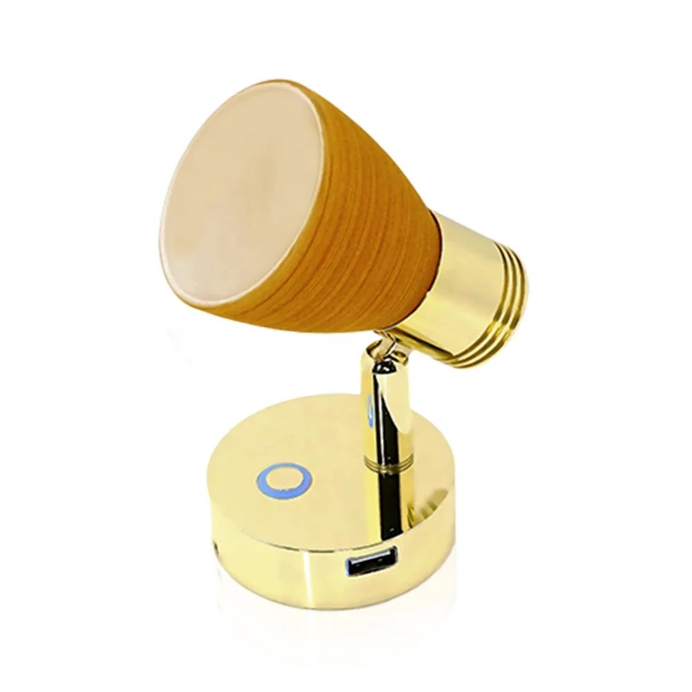 

Marine Boat Rechargeable LED Wall Light USB Charger RV Reading Light With Shade Touchable Dimming Yacht Reading Lamp 2025