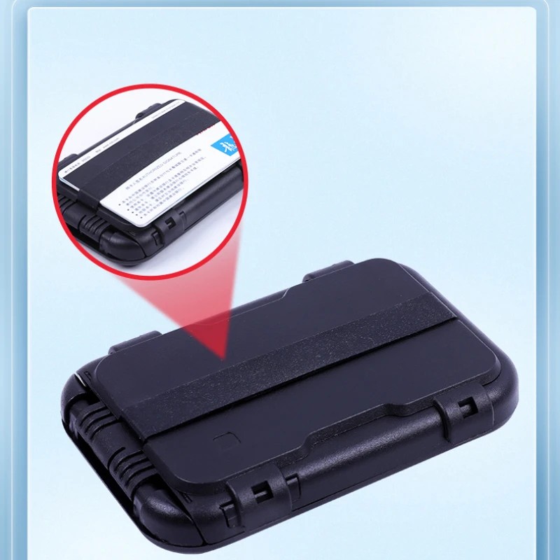 Cartera de Metal para hombre, billetera minimalista de bloque RFID