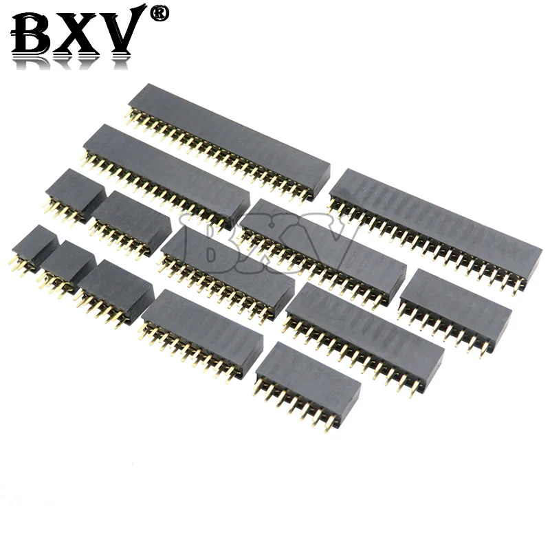 (10-100PCS) Double Row Pin Female Header Socket Pitch 2.54mm 2*2p 3PIN 4PIN 5PIN 6PIN 7PIN 8PIN 9PIN 20PIN Connector For Arduino image 6