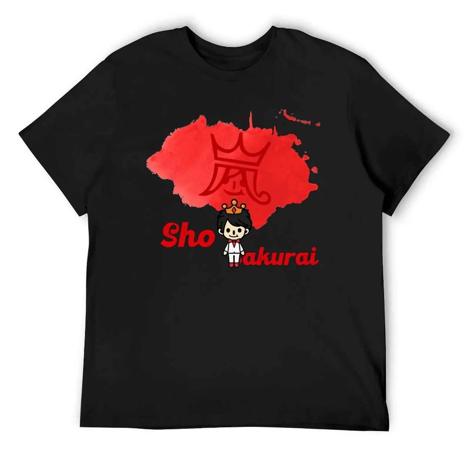 Sho Arashi T-Shirt aesthetic clothes summer top man clothes anime clothes black t-shirts for men