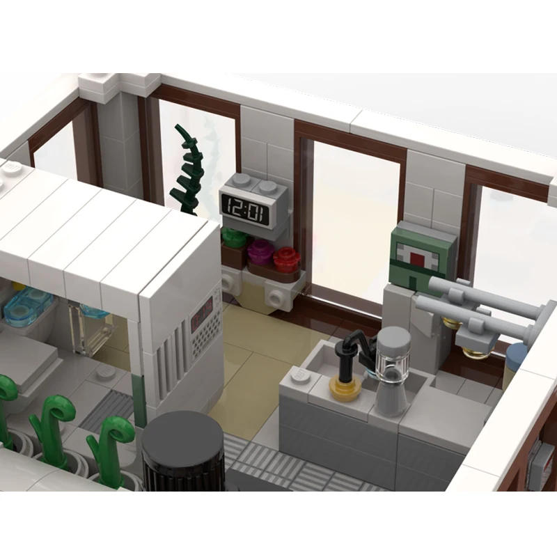 MOC Building Blocks Modern Loft Cube Scene Display Model Bricks Street View DIY Creative Assembly Education Toys Christmas Gifts