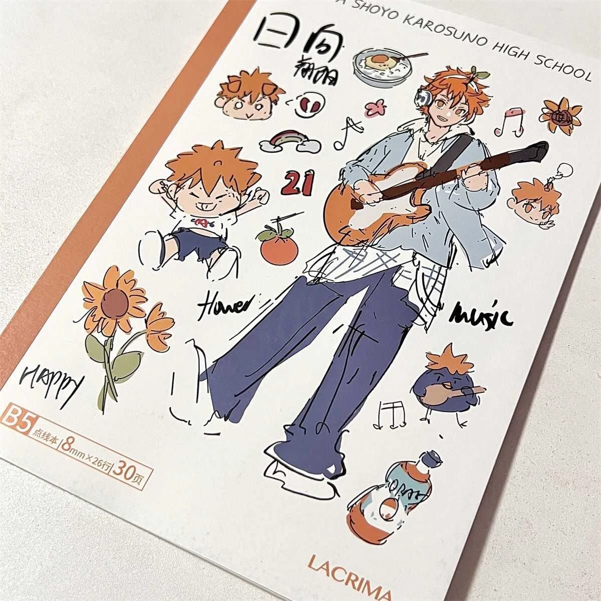 Exercise Book Haikyuu!! Shoyo Hinata Tobio Kageyama Oikawa Tooru Sugawara Koushi Cosplay NotebookStudent Journal Ledger Workbook