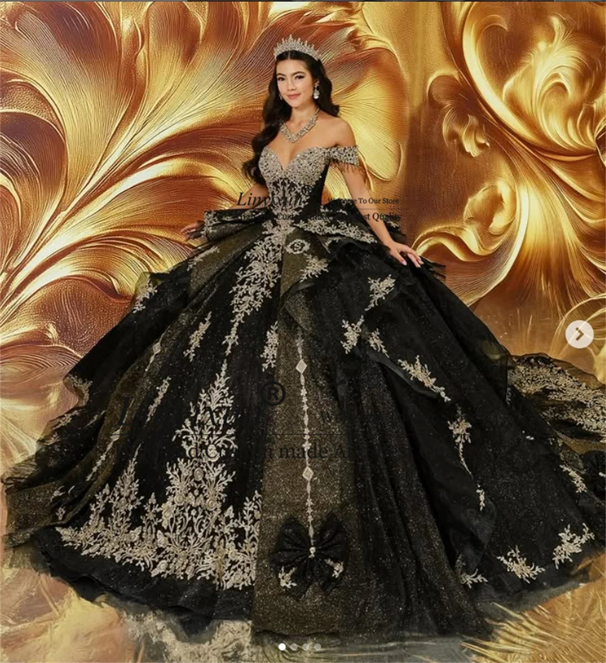 

Мексиканское бальное платье Quinceanera, платье с кружевной аппликацией на день рождения, индивидуальное многоуровневое платье с открытыми плечами Sweet 16, Vestidos De 15 Anos