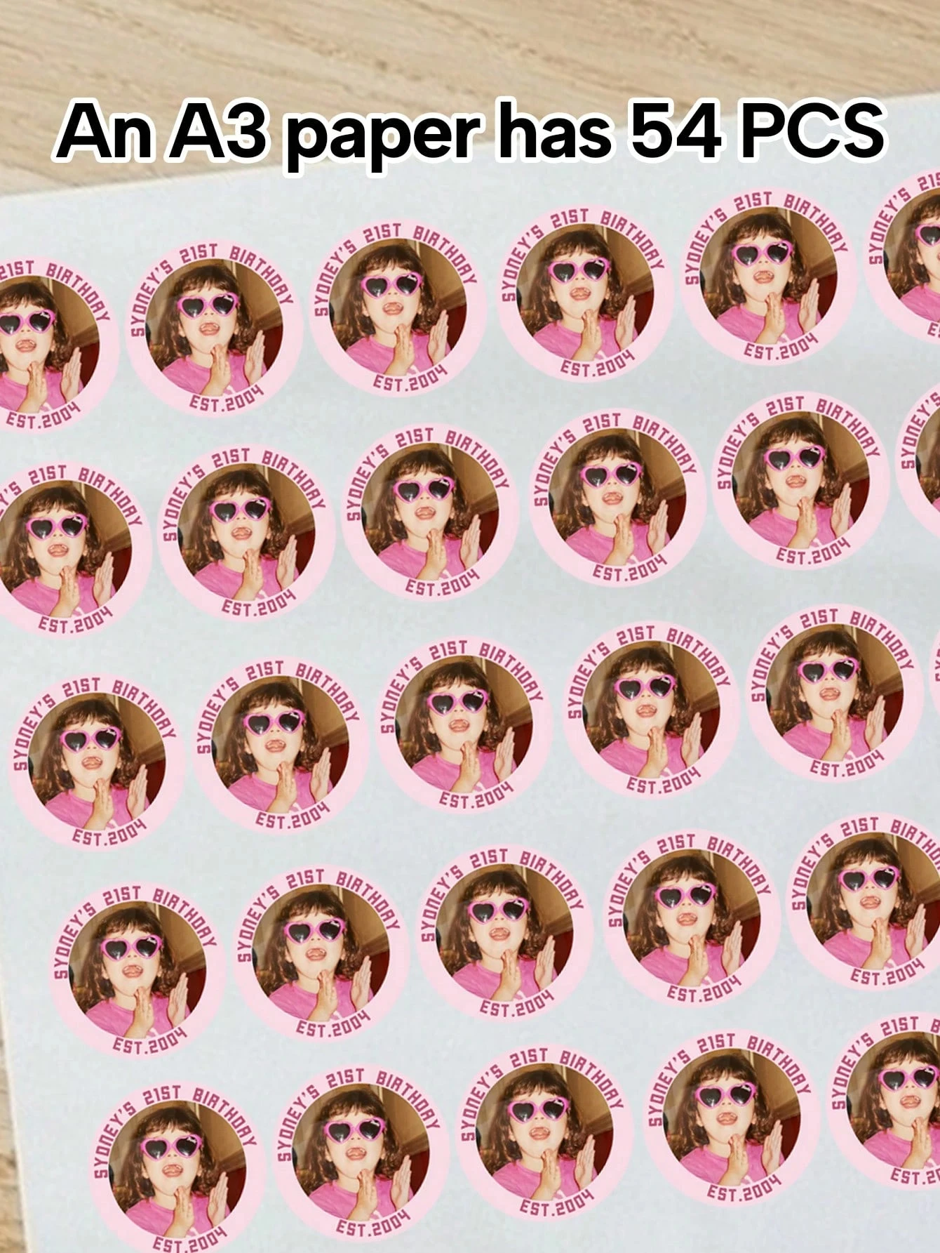 50/100/500 قطعة ملصقات عيد ميلاد مخصصة شخصية شكرا لك الاطفال النص صور للهدايا صناديق المغلفات هدايا عيد الميلاد