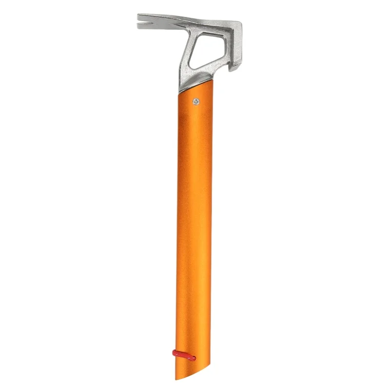 Multifunctional Outdoor Camping Tent Peg Hammer Impact Resistance Stakes Nail Puller HammerOrange