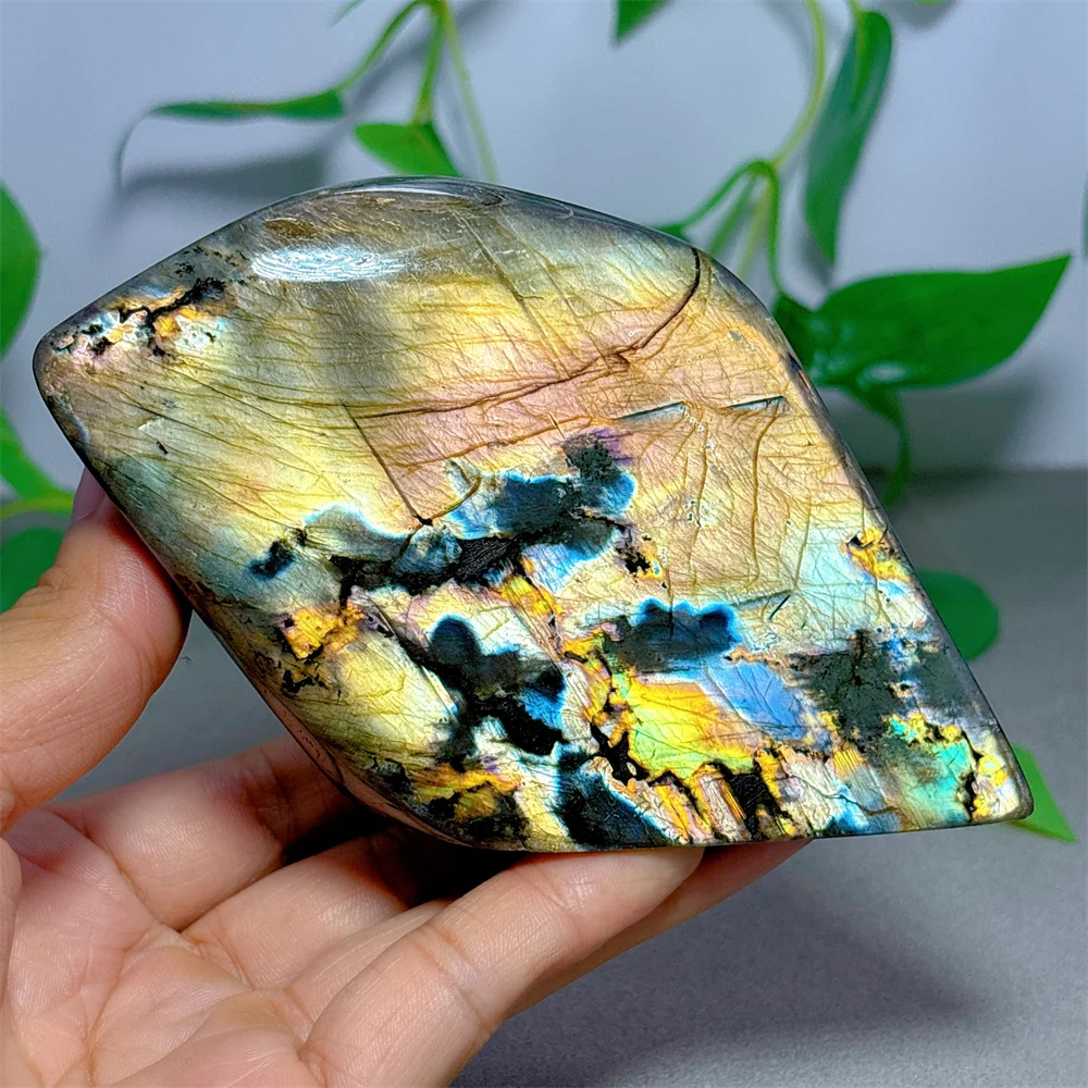 Rainbow Labradorite Free Form Crystal Natural Stone Quartz Stone Minerals Home Decoration Reiki Energy Healing Luck Love Gifts