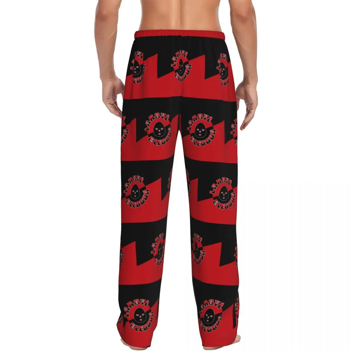 Custom Eleggua Men Pajama Pants Lounge Sleep Sleepwear Bottoms with Pockets