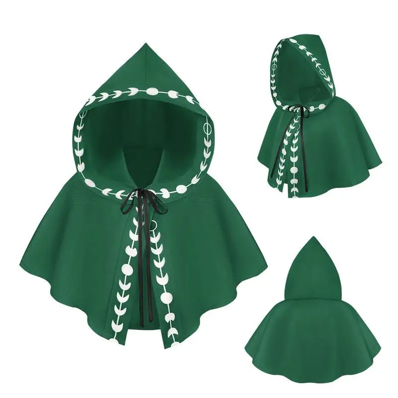 

Halloween Hooded Cloak Hooded Cosplay Cape For Halloween Soft And Comfortable Cosplay Costume Supplies For Dress-Up Halloween