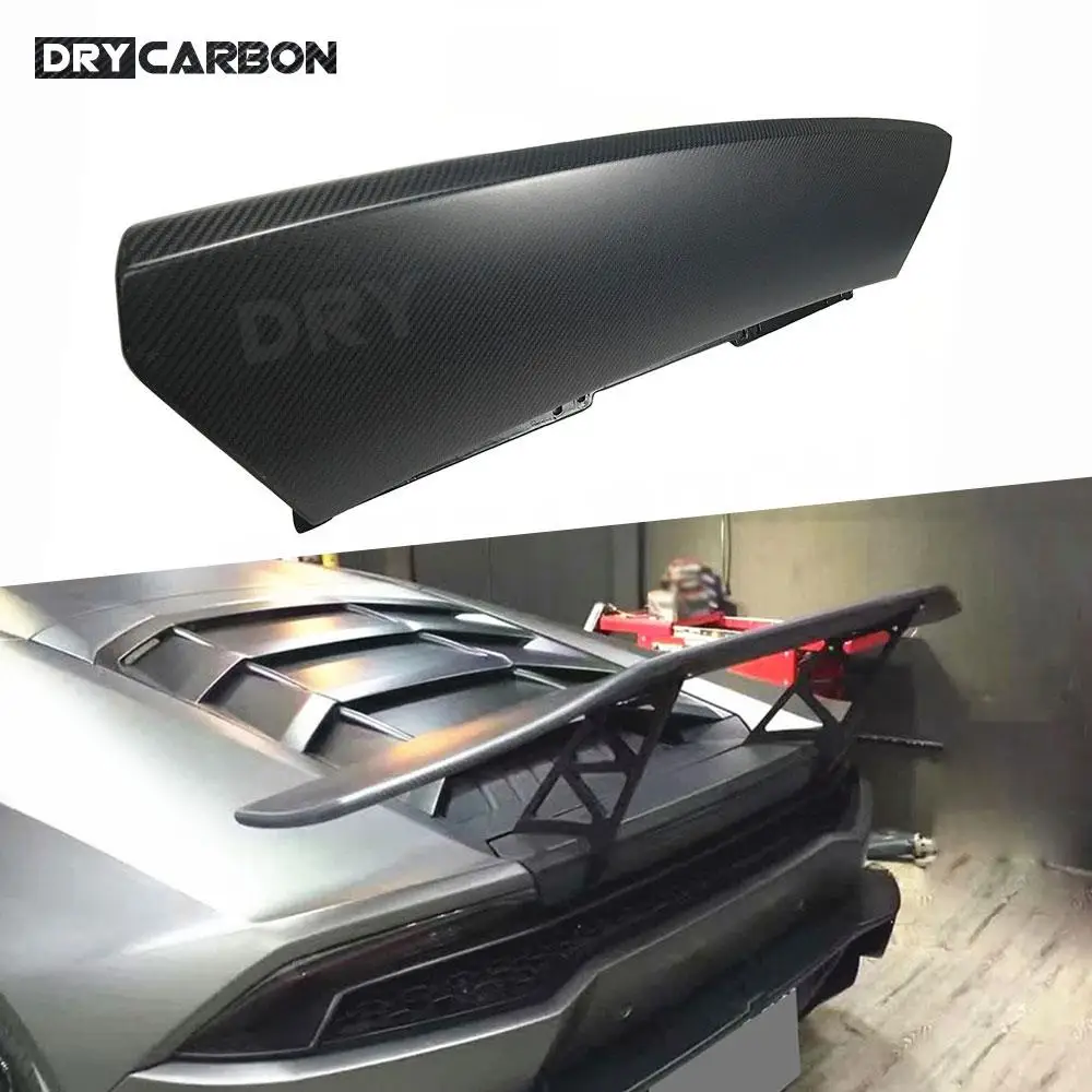 قاعدة غطاء صندوق السيارة الخلفي للسباق من ألياف الكربون الجافة لامبورغيني هوراكان LP610 LP580 2014-2018 FRP