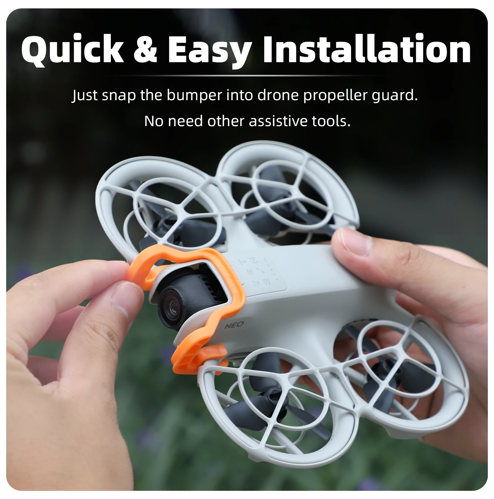 Sunnylife Anti-Kollisions-Gimbal-Stoßstange und Kameraschutz-Schutzstange für DJI NEO Drone Gimbal Kopfschutzrahmen-Zubehör – Detail 6