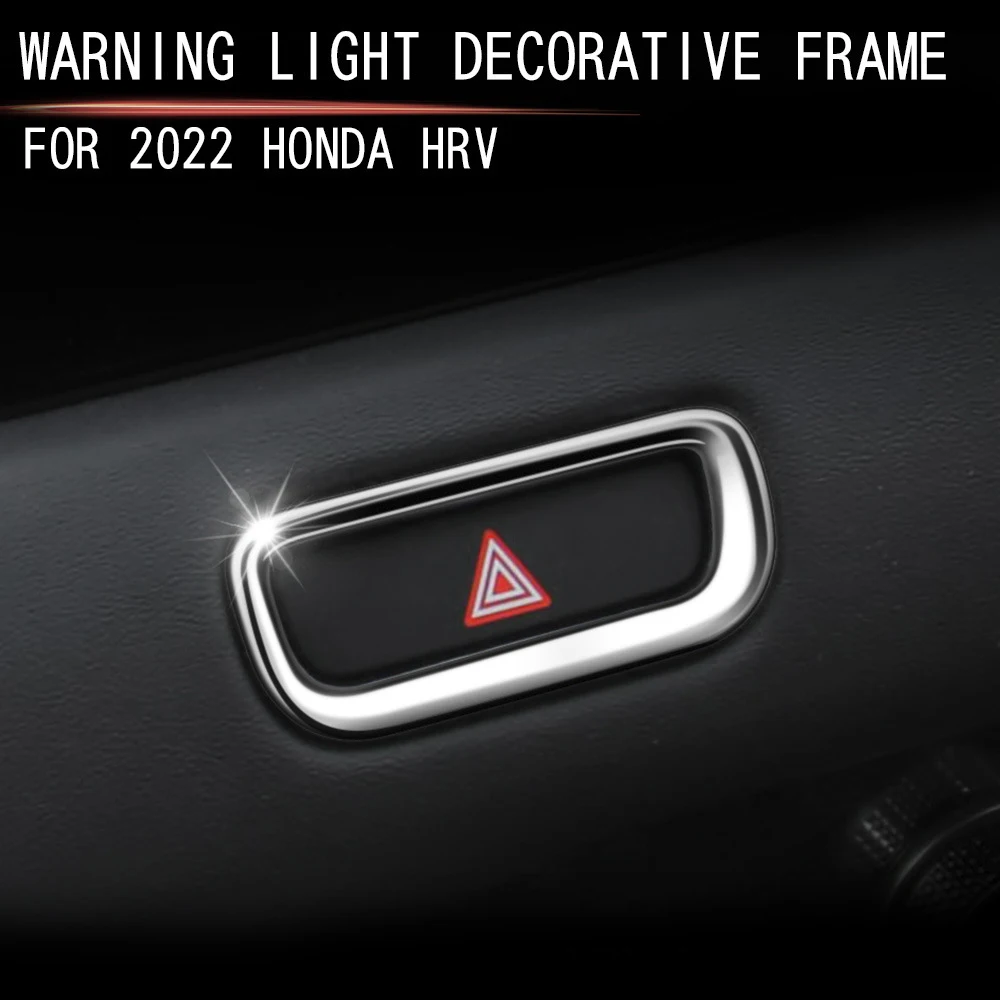 For 2022 Honda HRV warning light frame double flash decorative frame HRV emergency button warning light frame