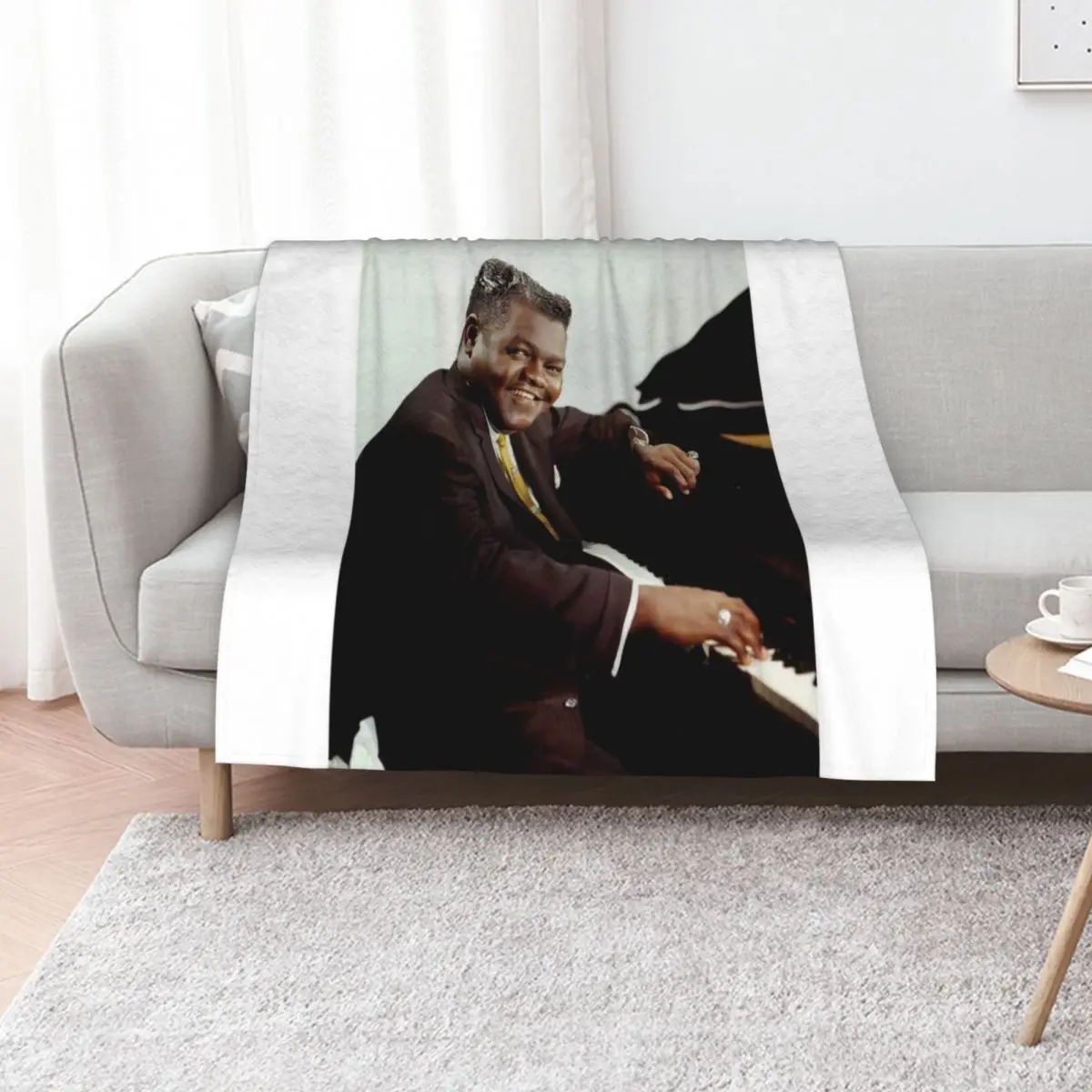 

Fats Domino Throw Blanket Decorative Sofa Moving Comforter Giant Sofa Blankets