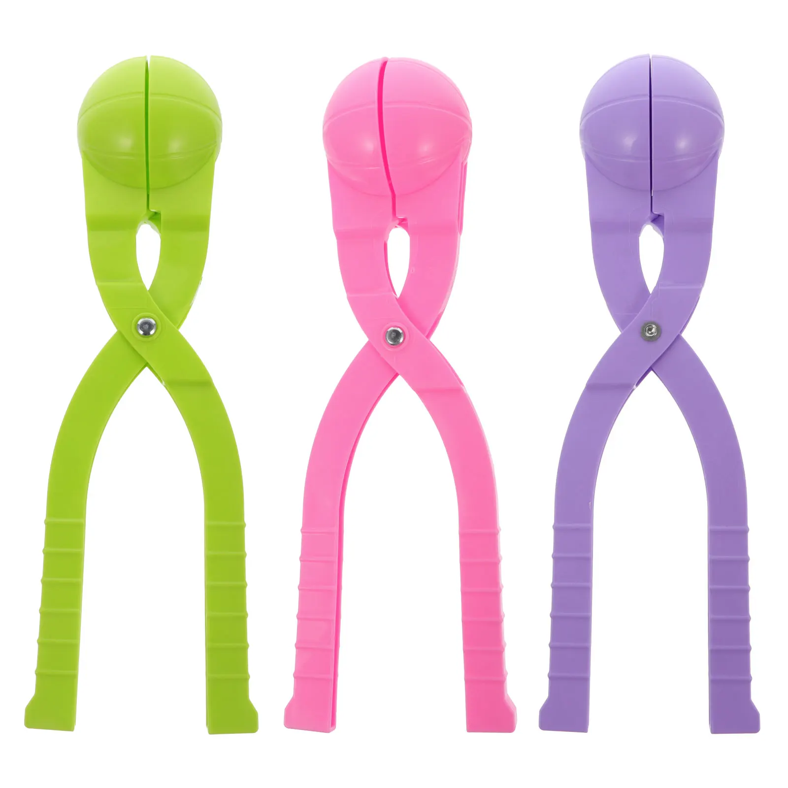 3pcs Maker Kids Winter Outdoor Snow Ball Clip Wet Sand Mud Play Easy Use Flexible Handle Warm Hands Game Gift