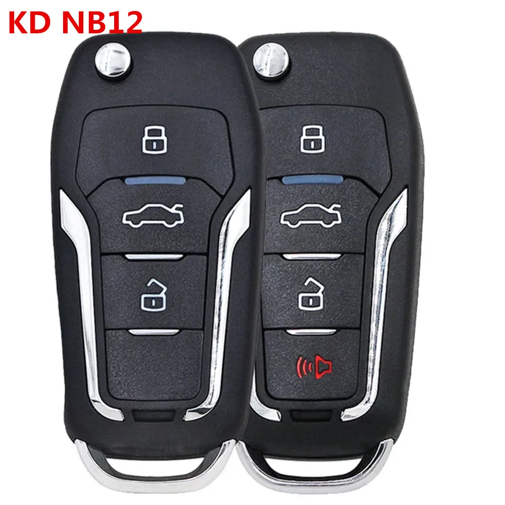 

KEYDIY NB12 Multi-functional 3/4 Button KD Remote Car Key For KD900/MINI/KD-X2 Programmer Tools NB Series 5pcs/Lot