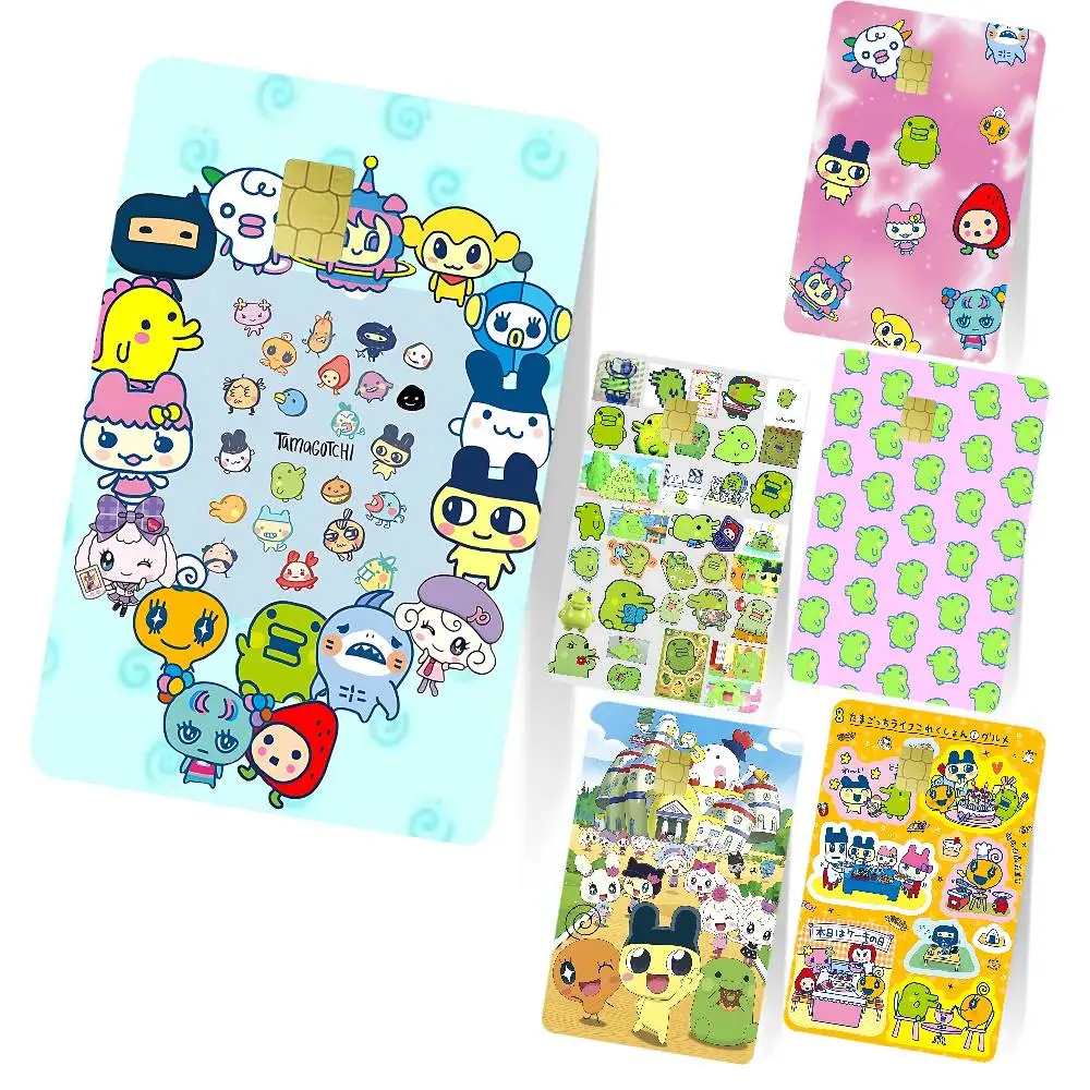 

Cute A-Kuchipatchi Card Stickers Cartoon Decorative Small Waterproof Chip 4PCS Card Sticker New Anti-Scratch