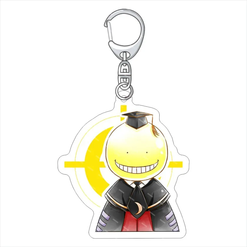 Anime Assassination Classroom 6cm Acrylic Keychain Koro-sensei Karma Akabane Backpack Pendants Accessories Decor Gifts