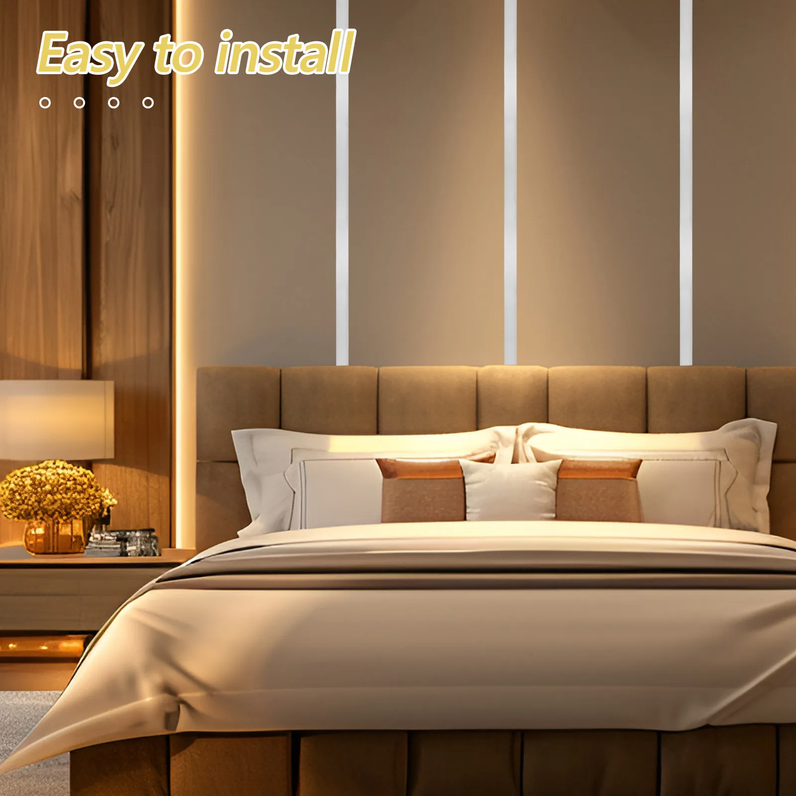 Caulk Strip Flexible Moulding Trim Molding for Walls Decorative Tiles PVC Adhesive