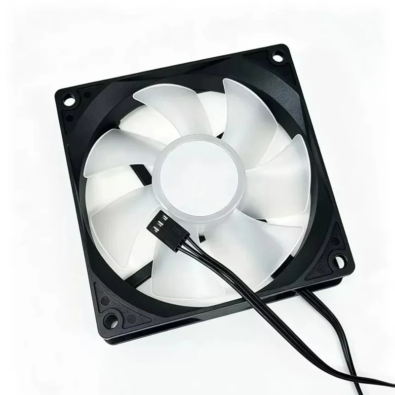 N+ Compatible For Tianjifeng Mechanical Butterfly Y410 A200, 92mm Black & Colorful RGB Lighting CPU Cooler Fan