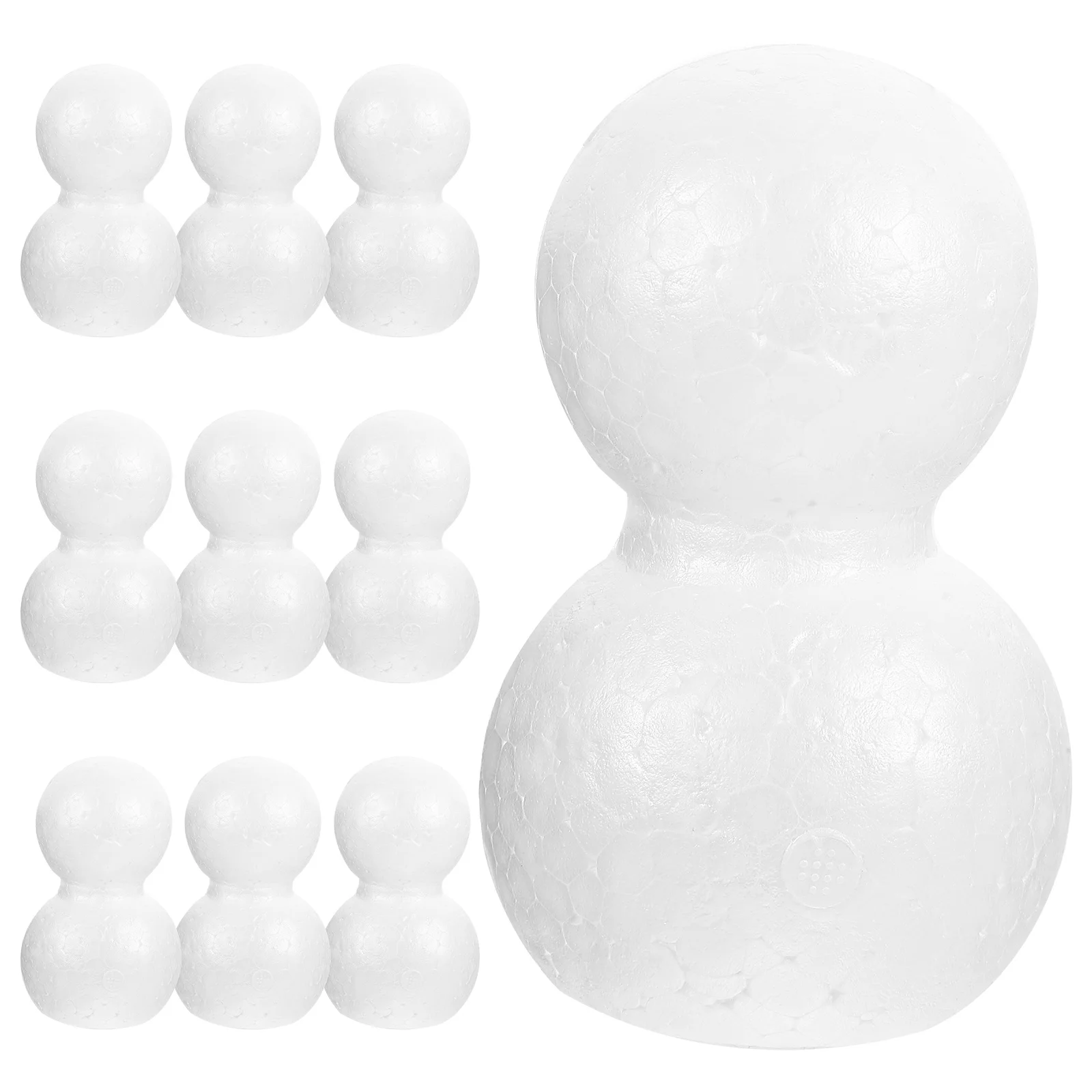 10 PCS Snowman Kids Toys Flower Arranging Snowmans DIY Craft Material Design Balls Child