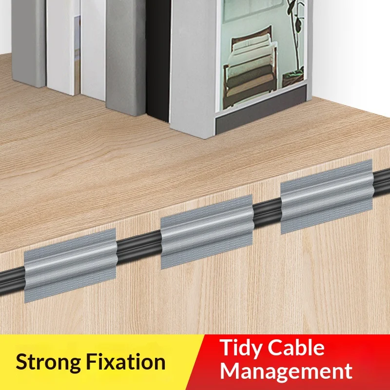 MILEQI High Adhesive Fabric Base Cable Management Tape Seamless Wire Cord Hide Cover For Wall Floor Home Office Cable Organizer