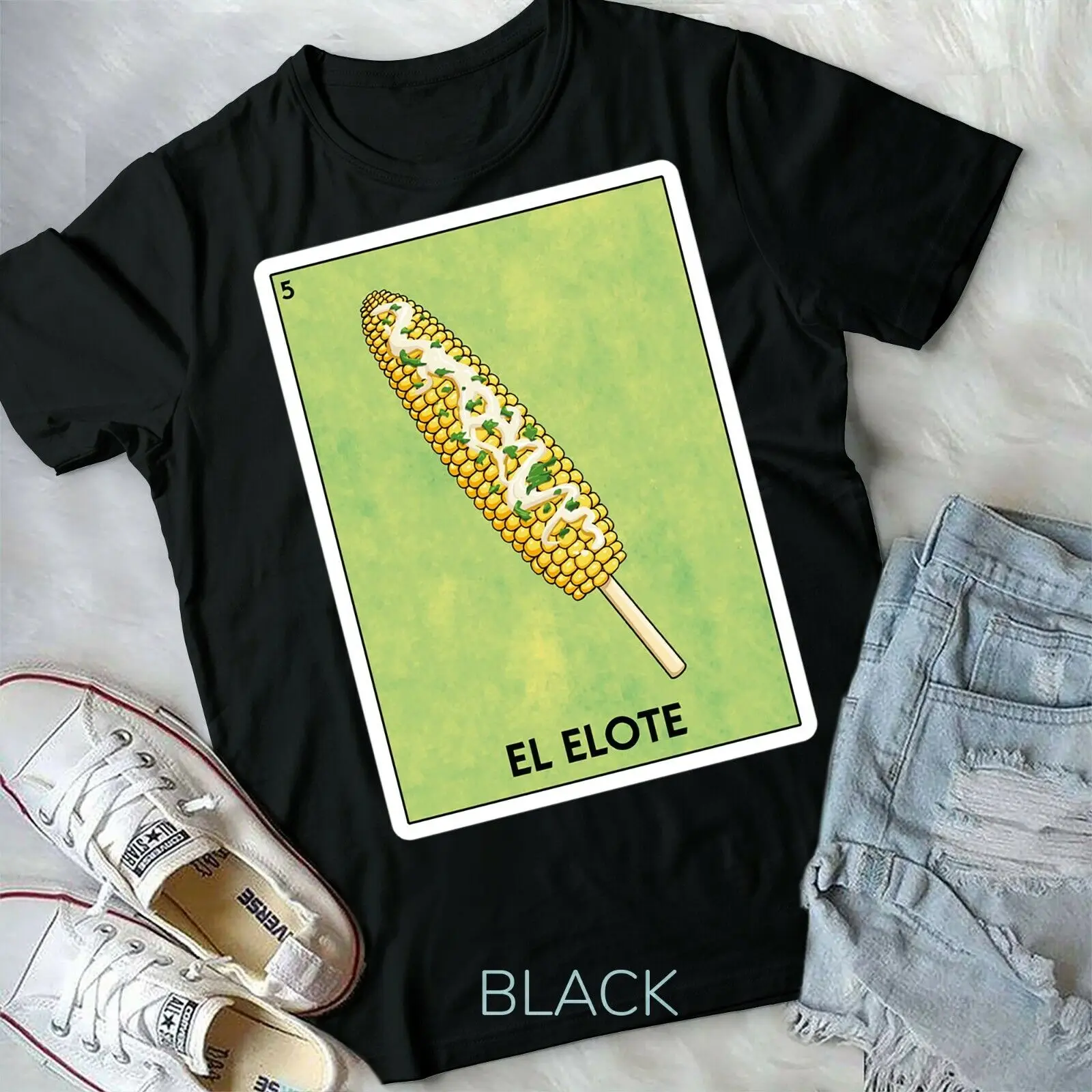 El Elote Mexican Corn Mexican Card Game Unisex Form T-shirt Youth T-shirt