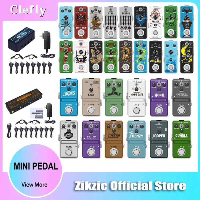 

Clefly Guitar Effect Pedals Noise Gate Distortion Overdrive Delay Flanger Phaser Chorus Compressor Fuzz Analog Series Pedals