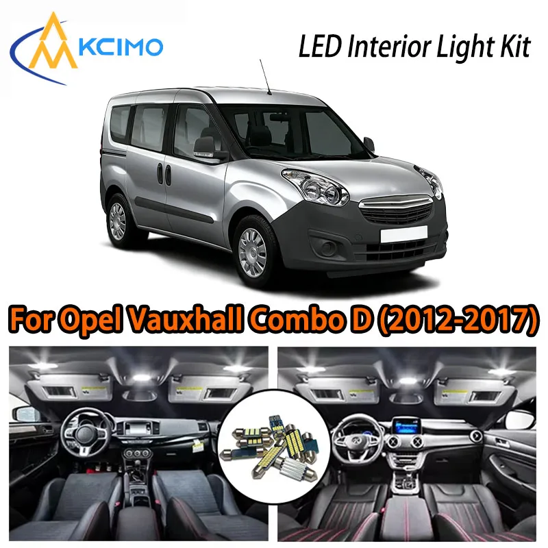 

Super Bright LED Interior Lights For Opel Vauxhall Combo D (2012-2017), Reliable, Vibrant, and Long-Lasting,High-Quality