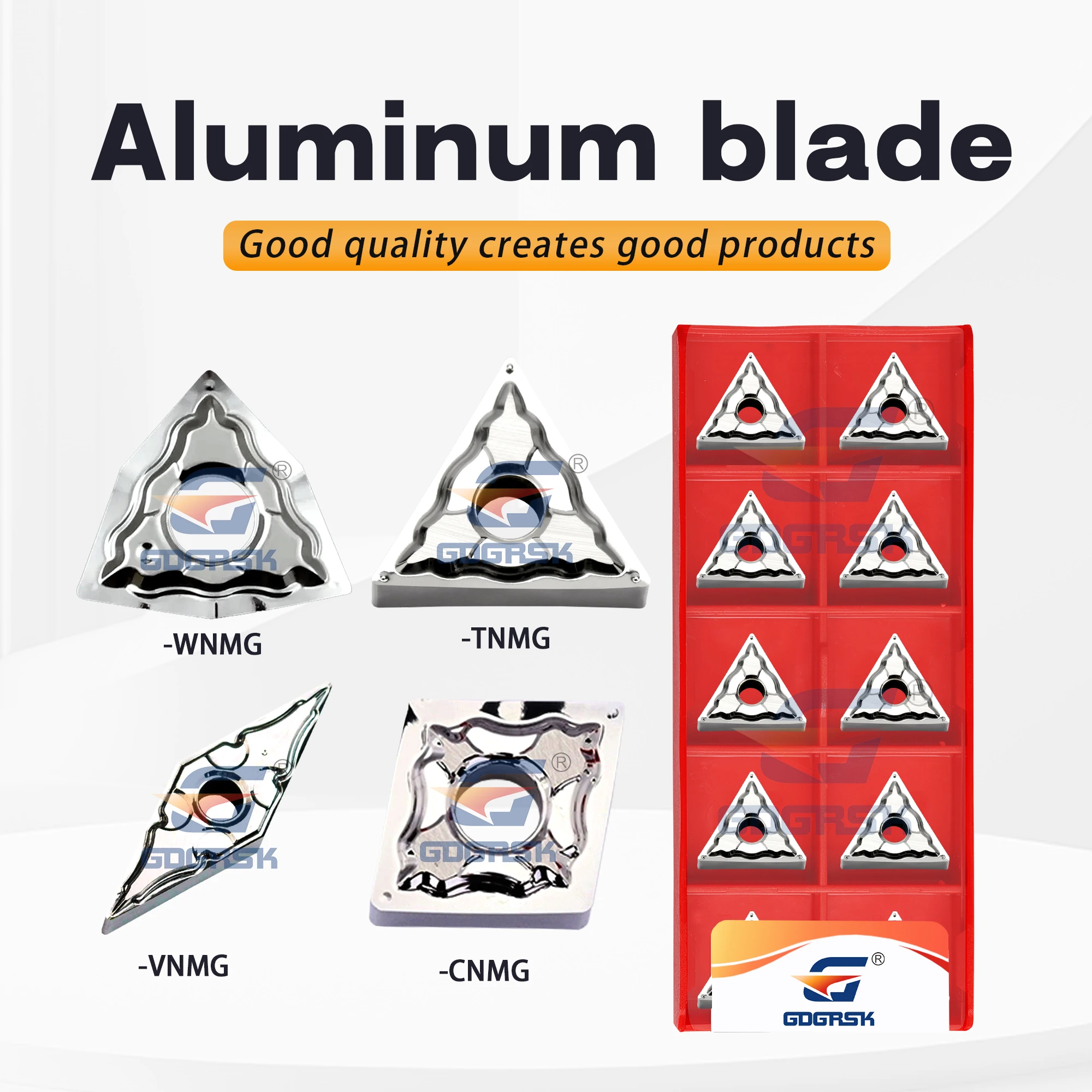 

10PCS WNMG/CNMG/VNMG/TNMG-080404/080408/120404/120404/120408/160408/160404-HA CNC Lathe Aluminum Cutting Tool Outer Circular Bla