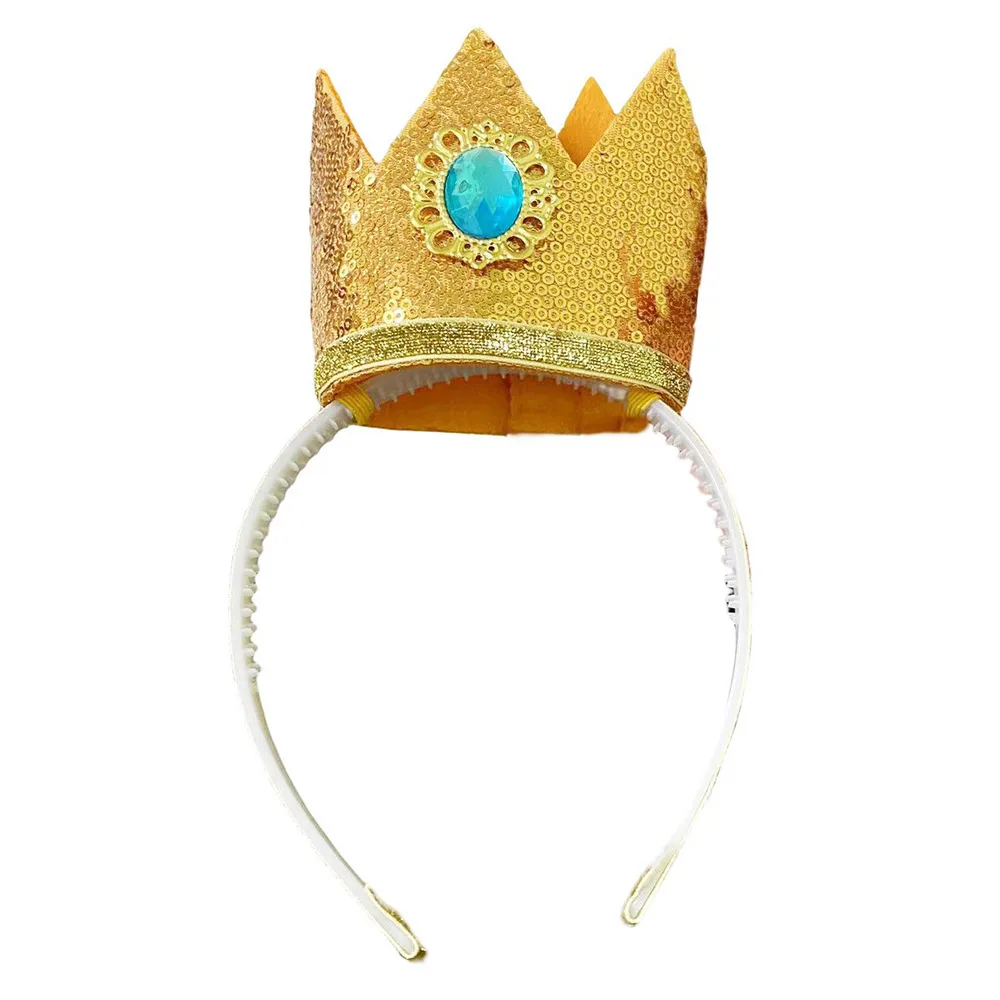 Prinzessin cos Pfirsich Cosplay Krone Stirnband Erwachsene Kinder Mädchen Halloween Karneval Party Rolle Requisiten Kopf bedeckung Kostüm Kröte Kinopio Hut