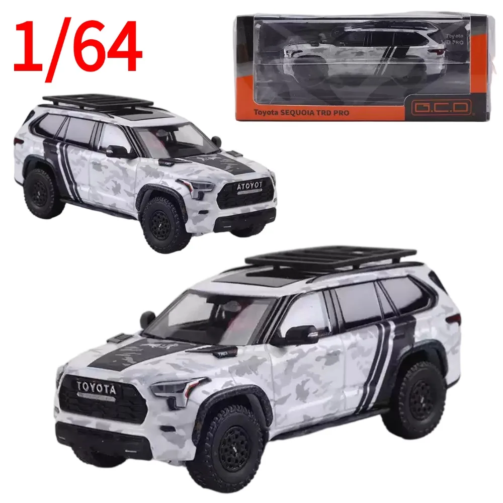 GCD Diecast 1:64 Scale Sequoia Full-Size SUV Car Model Alloy Toyota Play Vehicles Collectible Model Cars Toys for Boys Gift