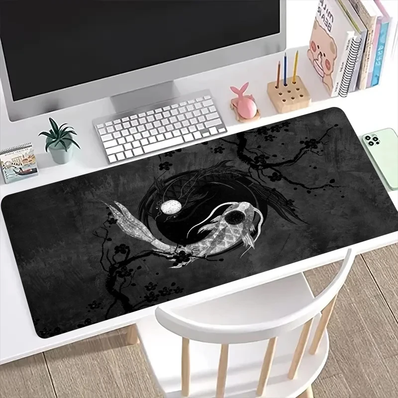 

yin-yang fish Mouse pad XXL Keyboard Mat Office Carpet Laptop Mice Pad Desk Accessory