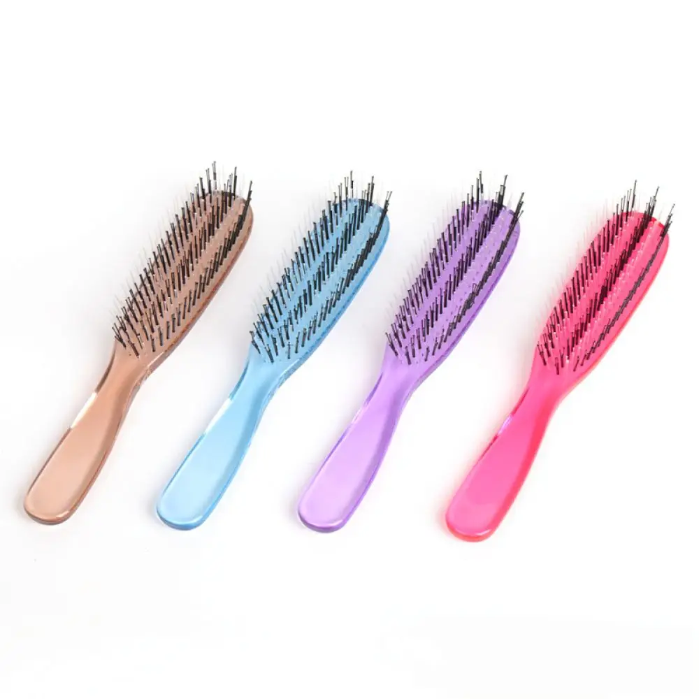 Portable Scalp Massage Brush Hair Detangling Comb Wet Dry Use Styling Tool Compact Accessory For Thick Thin Hair