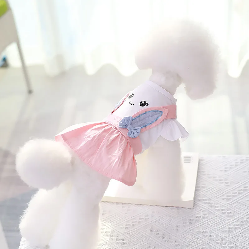 Teddy Puppy Cothes Princess Skirt Spring Summer Thin Cclothes Pet Chihuahua Small Bichon Frise Pomeranian Dress Dog Accessories