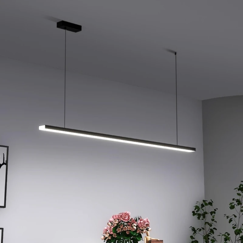 

Nordic Modern Led Pendant Lights Restaurant Lights Minimalist Long Bar Dining Room Chandelier Kitchen Lamps LED Home Lighting