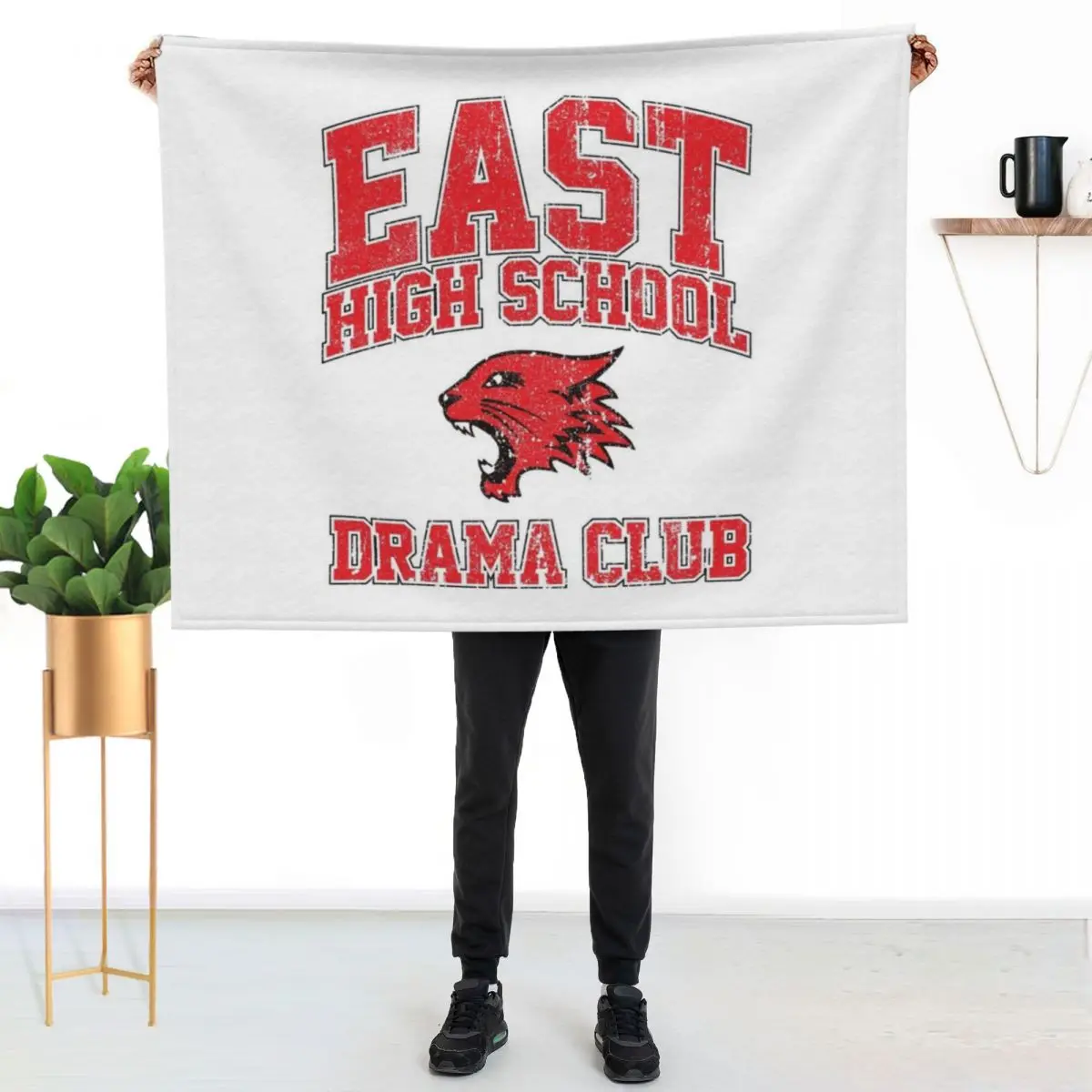 East High School Drama Club (Variant) Throw Blanket Plaid Sofa Quilt warm for winter warm winter blankets ands Flannels Blankets