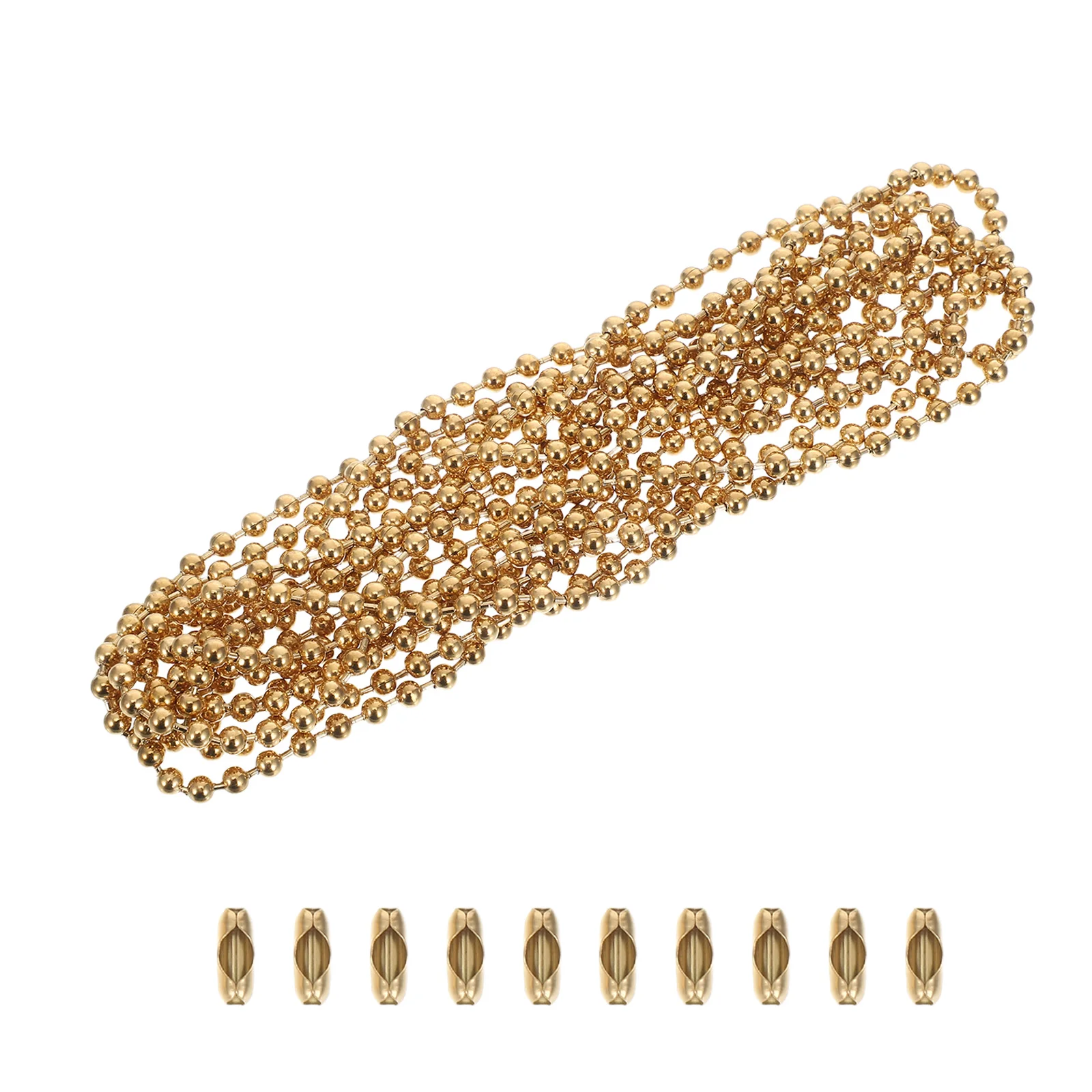 

2 Meter Stainless Steel Beaded Pull Chain Extension for Ceiling Fan Light Fixture Decorative Chain Replacement Parts Lamp