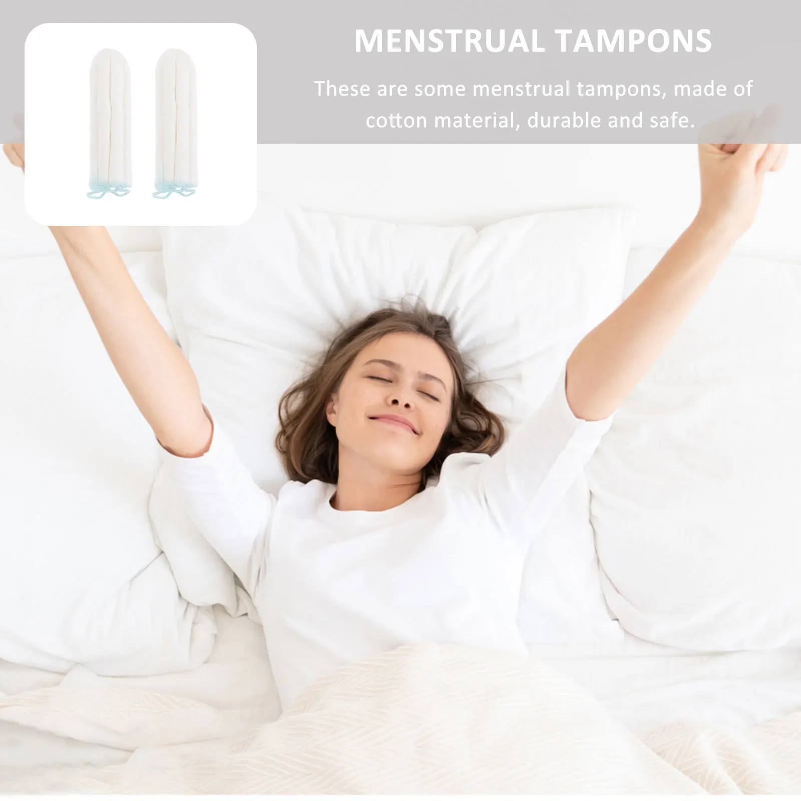 

50 шт. вставной тампон, простой в использовании, дышащий, сухой хлопок, женские товары для менструальной гигиены, гигиенический тампон, женские принадлежности