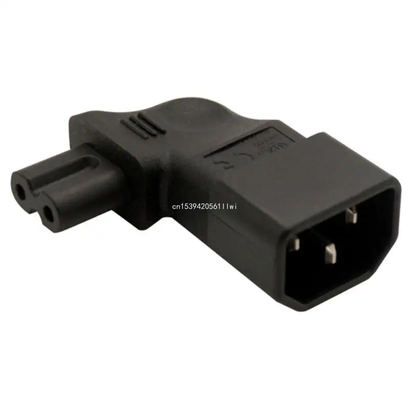 C14 to IEC320 C13/C5/C7 AC-Power Adapter 3 Terminals Socket Adapter Male to Female Wire-free Power Connector Adaptor Dropship