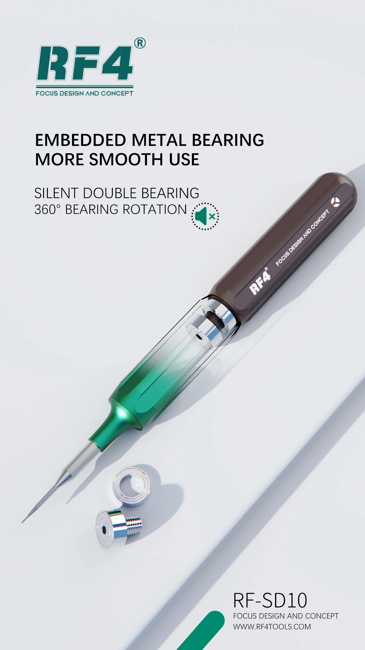 RF-SD10 Double-bearing 5 In1 Screwdriver Set Precision Product Disassembly Maintenance Screw Manual Tools