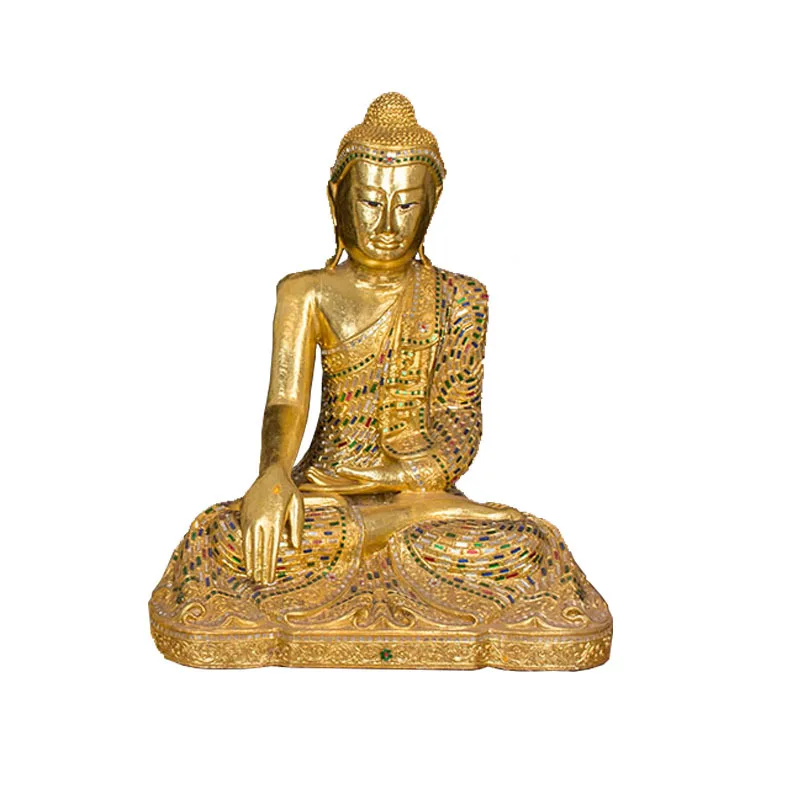 Thai Buddha Ornament Crafts Zen Home Wine Cabinet Thai Restaurant Tathagata Buddha Ornament