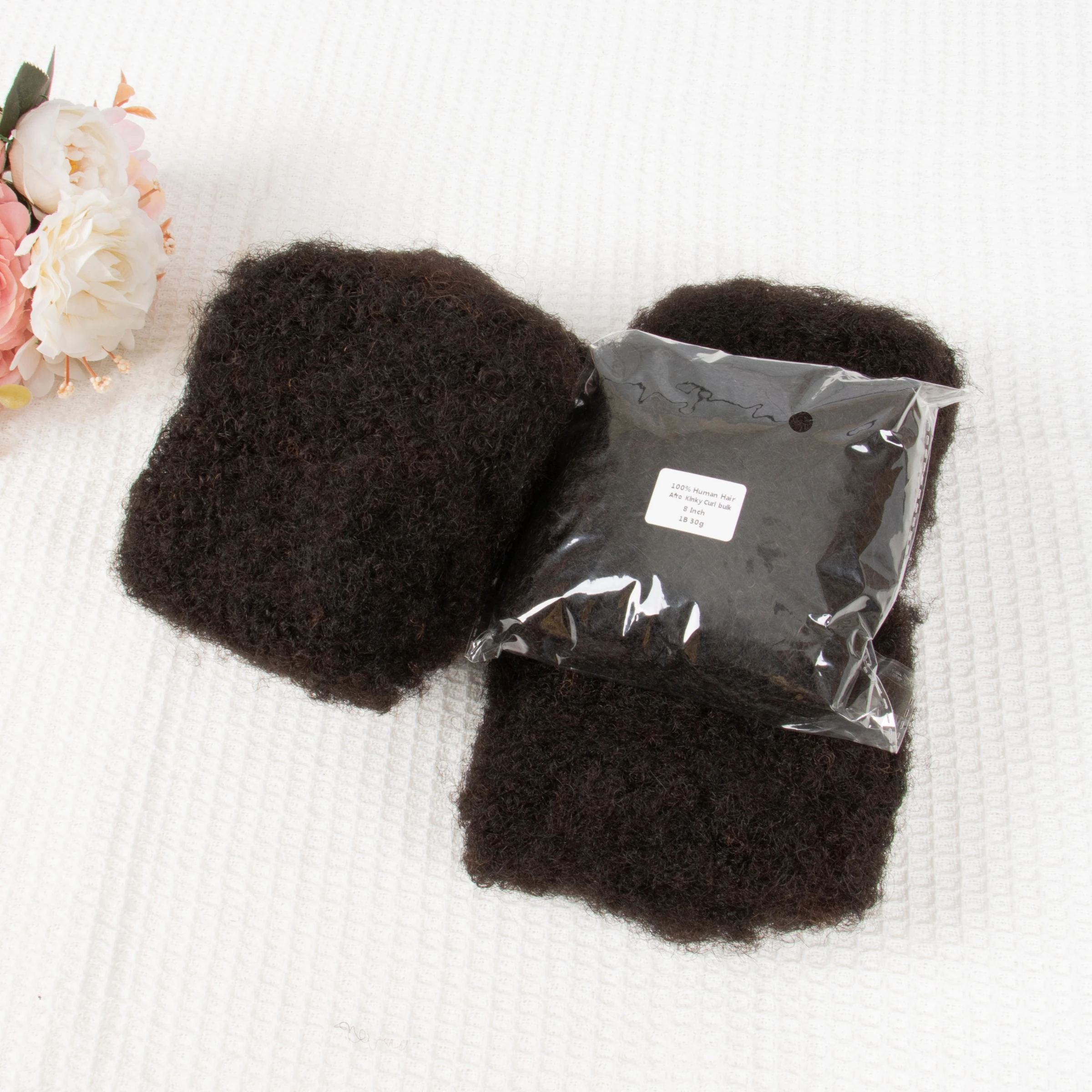 

4C Афро-кудрявый объемный наращивание человеческих волос 1 шт./30 г без утка Бразильский Remy Bulk Natural для локонов, плетения и повседневного ношения