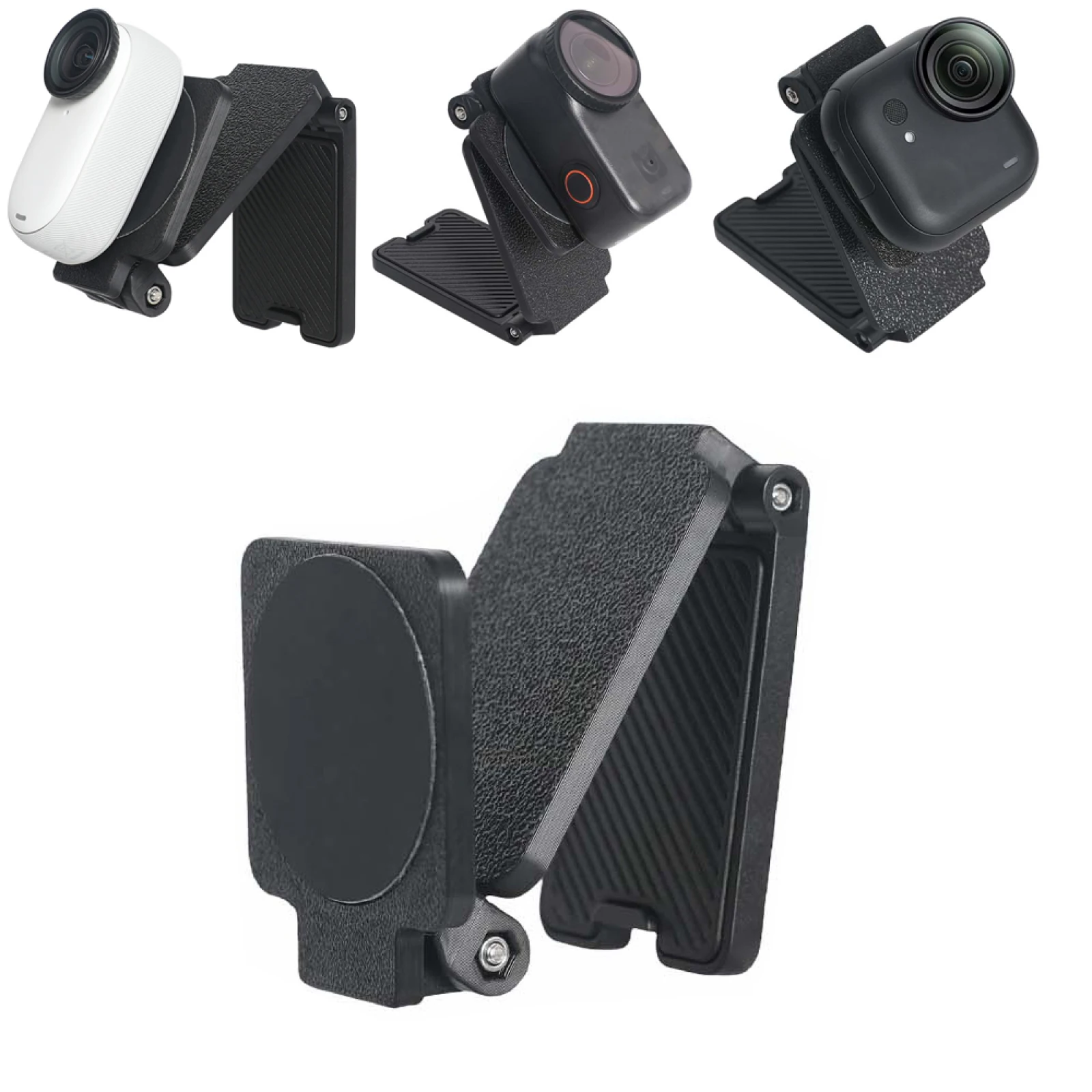 Portable Mount for Insta360 GO Ultra/GO 3S for DJI Nano Strong Magnetic Holder with 360° Rotation Multi-Angle Adjustment Stand