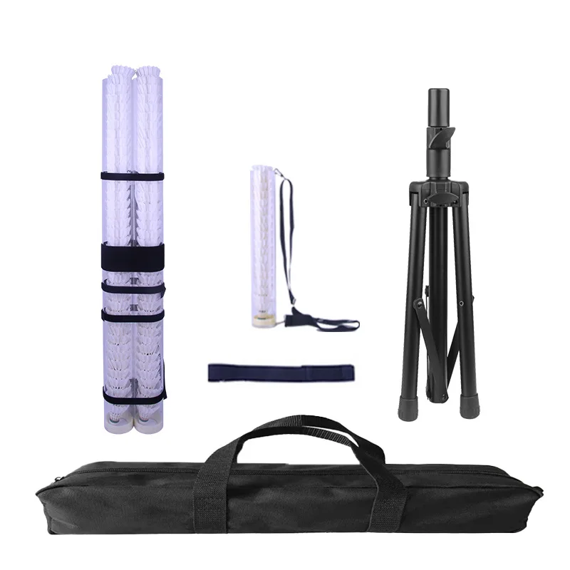 

Badminton trainer, single serve, artifact, ball feeding stand, badminton barrel