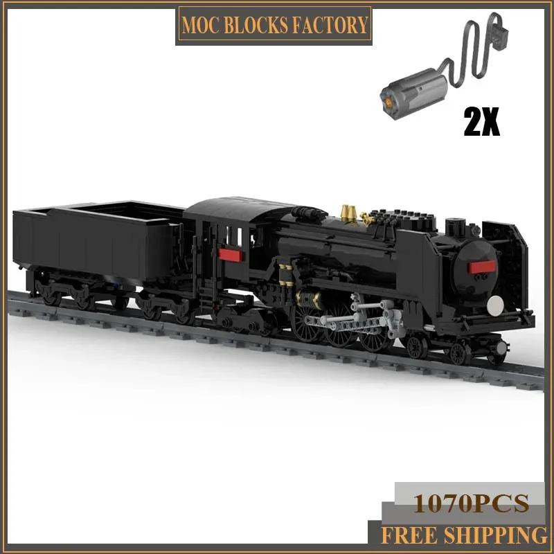 

Moc Building Bricks C62 Steam Locomotive Model Technology Railway Train Series Modular Blocks Construstion Toy Assembly Gifts