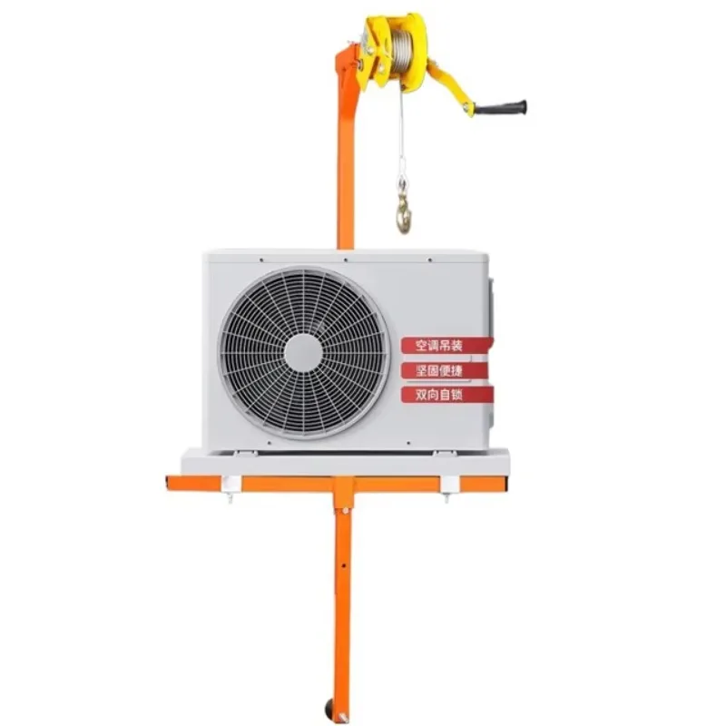 10M Mini Crane Portable Lifting Cranes with Hand Winch for Installation of air Conditioning