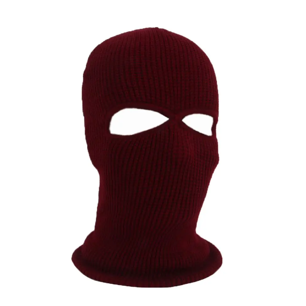 Hat 2 Holes Ski Hat Winter Cap Balaclava Hood Motorbike Motorcycle Helmet Full Face Helmet