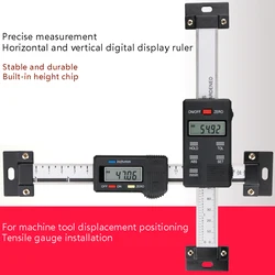 Calibro digitale ad alta precisione 4 cr13 righello per Display digitale verticale orizzontale in acciaio inossidabile campo di misura 100 200 300 400mm