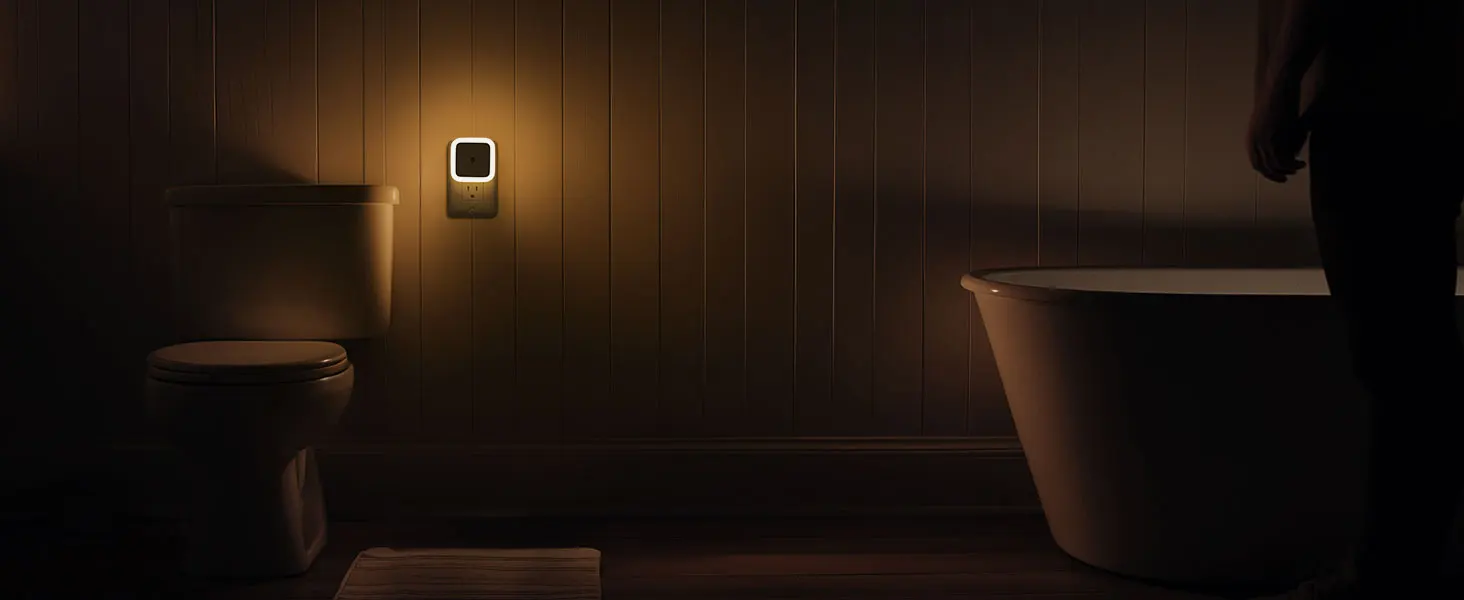 Sensor Mushroom Night Light with LED Warm White Glow,US/EU Plug Wall Socket Bedside Lamp,Dimmable Home Decor for Bedroom Kids